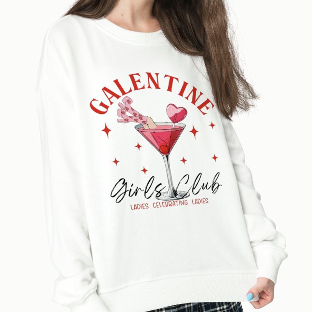 Galentins dag Cocktail Valentine T Shirt (Skapare uppladdad)