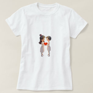 Galentins dag, söta bästa vänner kärlek hjärtgåvor t shirt