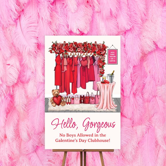 Galentins dag *Välkomstskylt Poster ENDAST* (Skapare uppladdad)