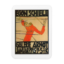 "GALERIE ARNOT" POSTER AV EGON SCHIELE PÅ MAGNET