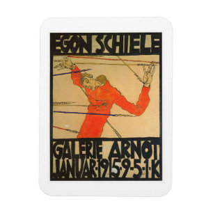 "GALERIE ARNOT" POSTER AV EGON SCHIELE PÅ MAGNET