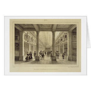 Galerie d'Orleans på Palaiset Royal, från 'Paris Hälsningskort