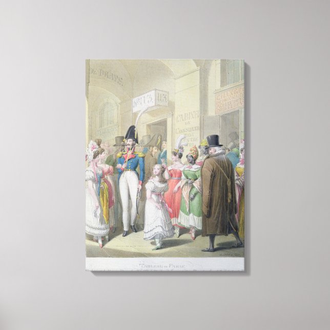 Galeries du Palais-Royal, från "Tableau de Canvastryck (Framsida)