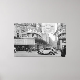 Galeries Lafayette Paris Haussmann 1940 Fotograph Canvastryck