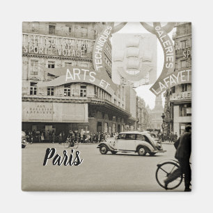 Galeries Lafayette Paris Haussmann 1940 Magnet