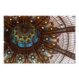 Galeries Lafayette Stached Glass Fototryck