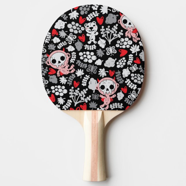 Galet bebismönster pingisracket (Framsidan)