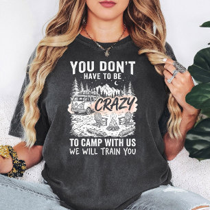 Galet Campinghus Livet Roligt Utomhusäventyr T Shirt