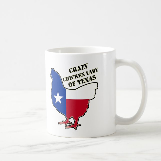 Galet chiken damen av Texas Kaffemugg (Höger)