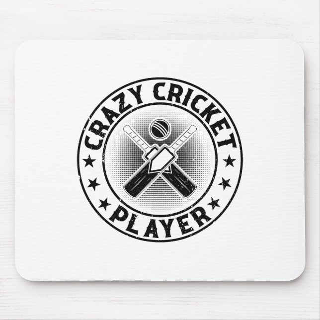 Galet Cricketspelare - Cricketande Cricketspelare  Musmatta (Framsidan)