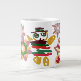 Galet dansande pepparkaksgubbe jumbo mugg