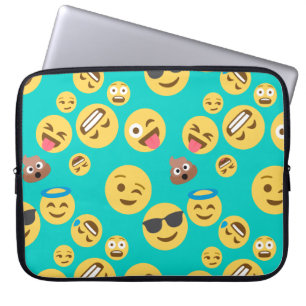 Galet Emoji för kricka mönster Laptop Fodral