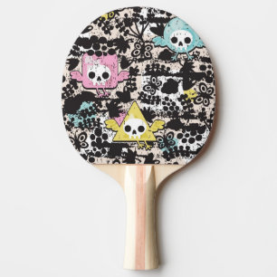 Galet fågelmönster pingisracket