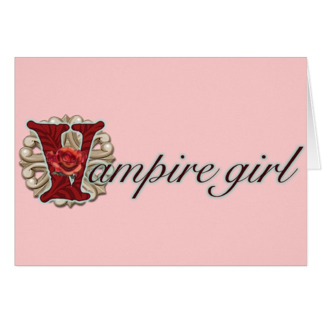 Galet för vampyrer hälsningskort (Framsidan Horizontal)