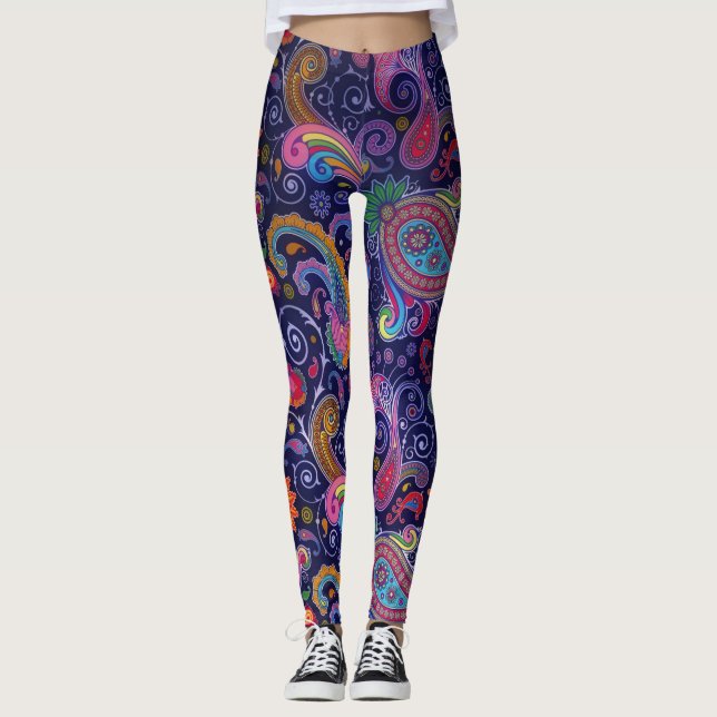 Galet Funky Paisley Leggings (Framsida)