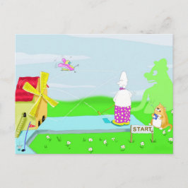 galet golfvykort vykort