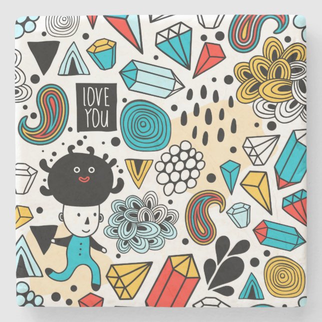 Galet huvud stenunderlägg (Framsidan)