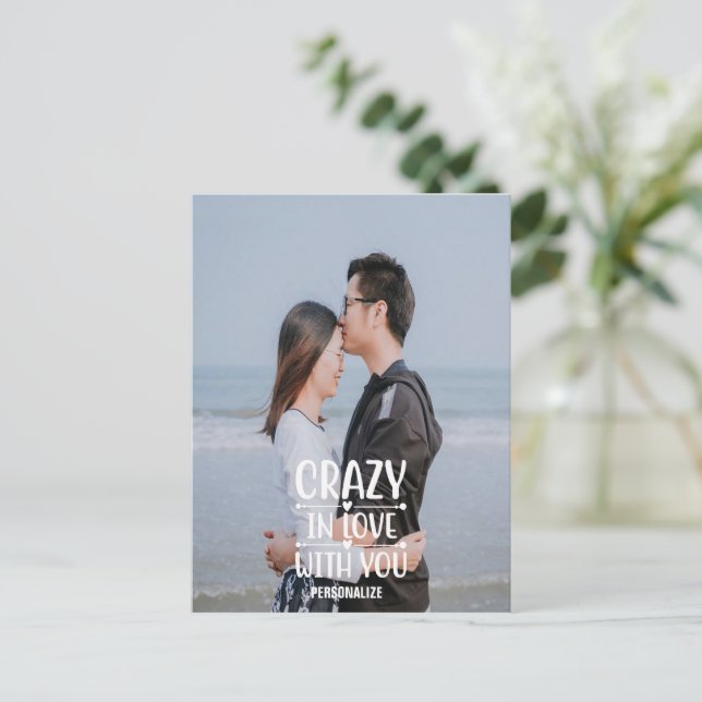 Galet i Kärlek med ditt vykort (Stående Fram)