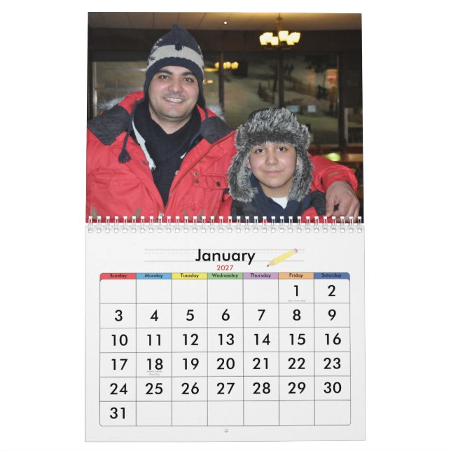 Galet kallt folk kalender (Jan 2027)
