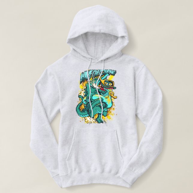 Galet krokodil 🐊 t shirt (Design framsida)