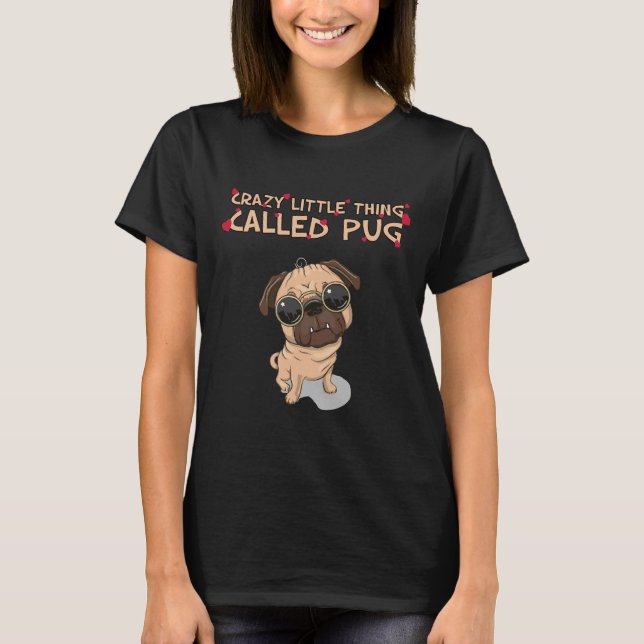 Galet litet ting som heter Pug Classic 535 T Shirt (Framsida)