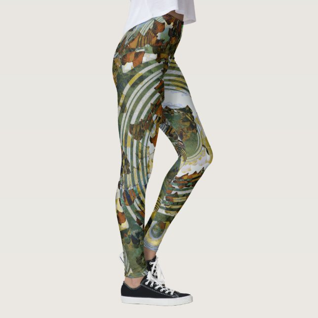 Galet löv Camo Leggings (Höger)