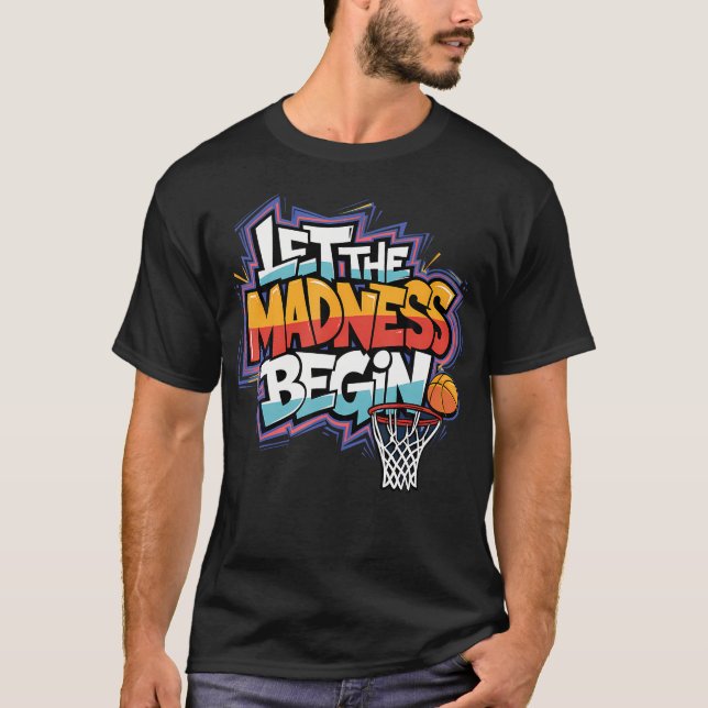 Galet Mars Börjar Basket Graffiti Lag T Shirt (Framsida)
