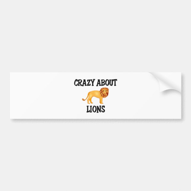 Galet om lejon bildekal (Framsidan)