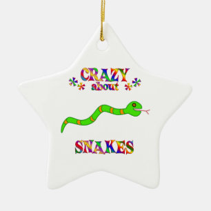 Galet om ormar julgransprydnad keramik