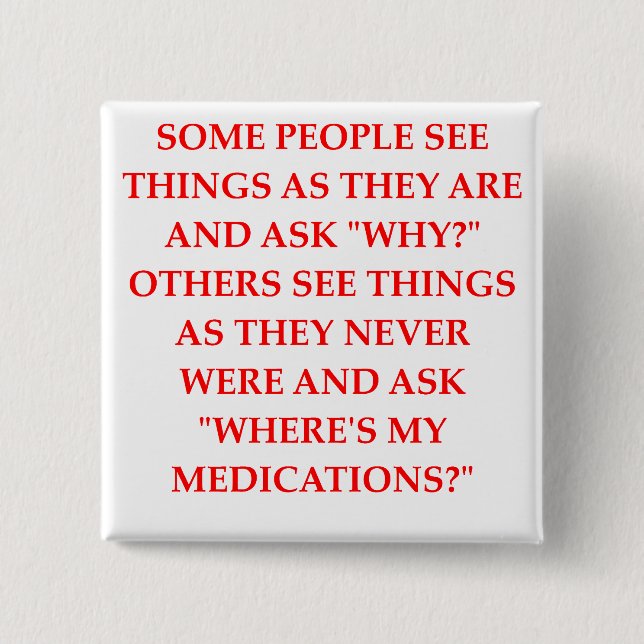 galet psykiaterskämt knapp (Framsida)