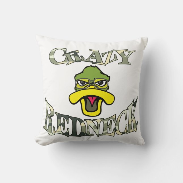 Galet Redneckankahuvud Camo Kudde (Framsida)