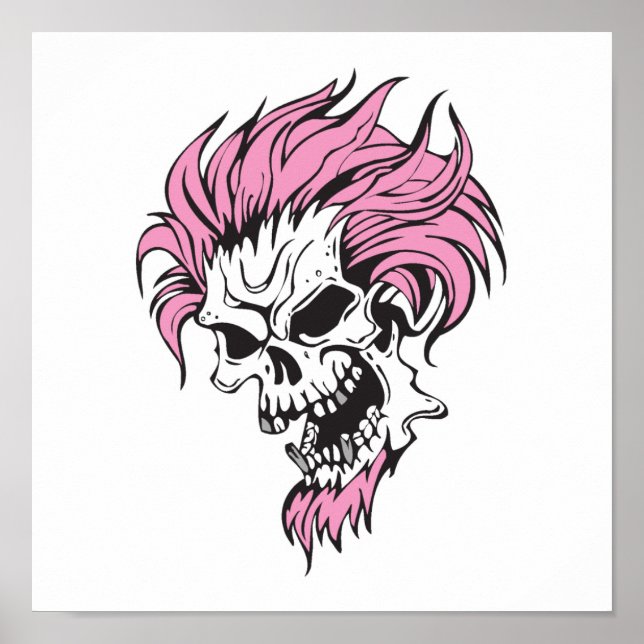 galet rosa hårskalle poster (Framsidan)