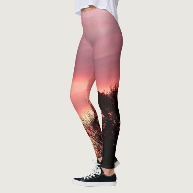 Galet snygga Sunrise-läggings Leggings (Vänster)