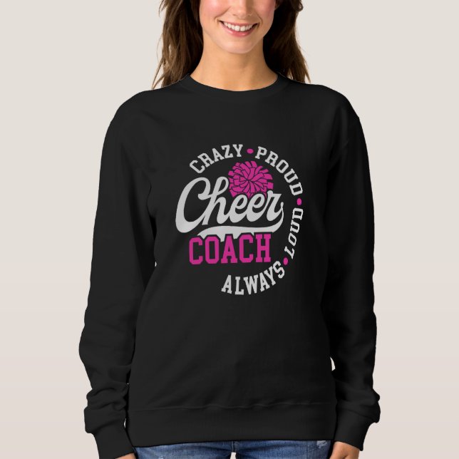 Galet Stolt Cheer Coach Cheerleading Tränare Cheer T Shirt (Framsida)