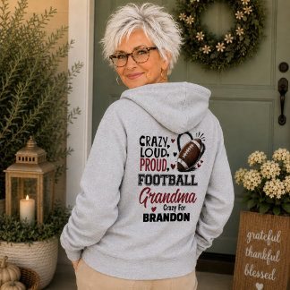 Galet Stolt Högljudd Fotbollsmormor Dam T-Shirt