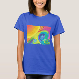 Galet vinka utslagsplatsskjortan t-shirt
