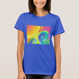 Galet vinka utslagsplatsskjortan t-shirt