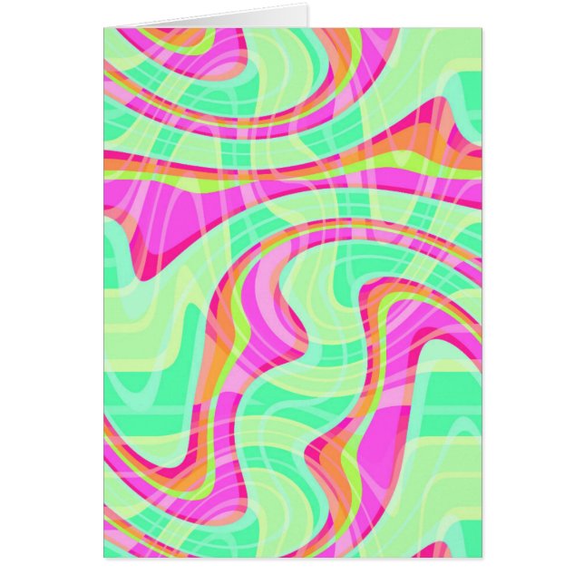 Galet vinkar hälsningskort (Framsidan)