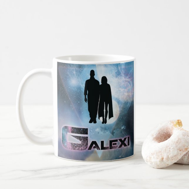 GALEXI logotyp kaffe mugg (Med munk)