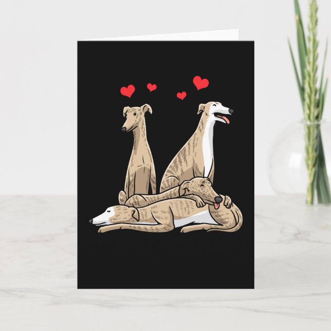 Galgo Español Dog Spanish Sighthound Kort (Framsida)