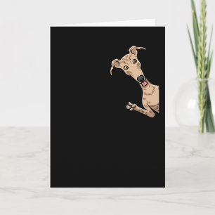 Galgo Espanol Hund med cykel på spansk sighthound Kort