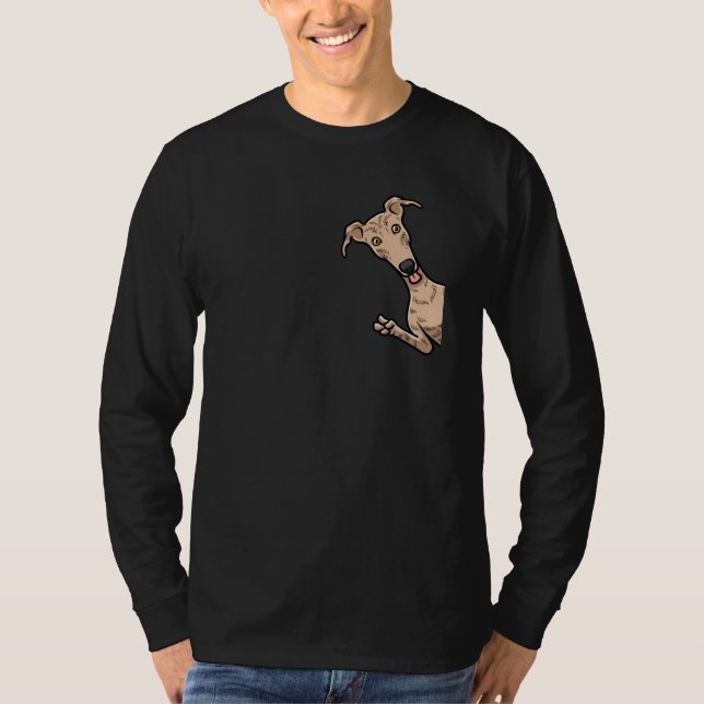 Galgo Espanol Hund med cykel på spansk sighthound T Shirt (Framsida)