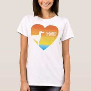 Galgo ombord sommar t shirt