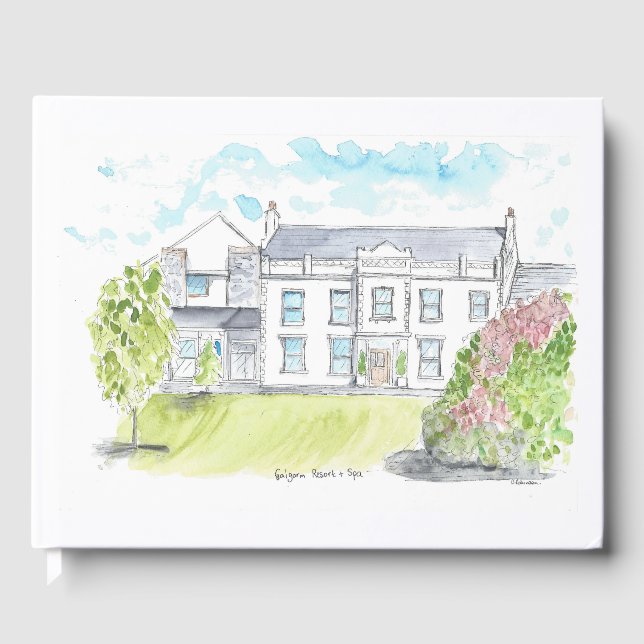 Galgorm resort och spa-målning gästböcker (Framsida)