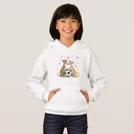 Galgos with soccer ball for Valentine's Day T Shirt