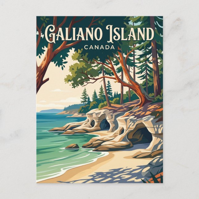 Galiano Island Kanada Vykort (Framsida)