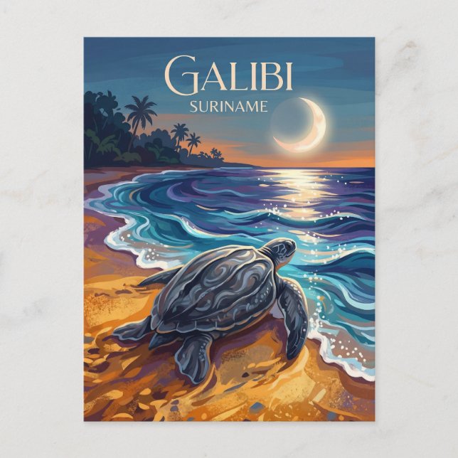 Galibis naturreservat Surinam Vykort (Framsida)