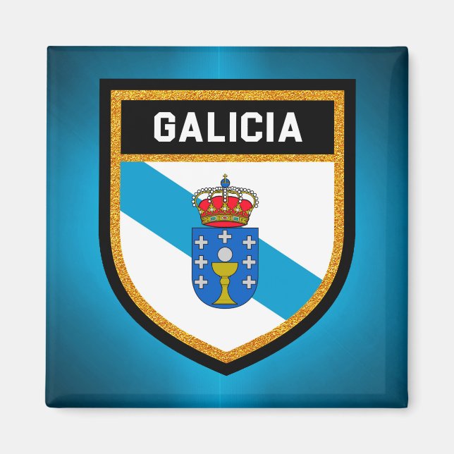 Galicia Flagga Magnet (Framsidan)