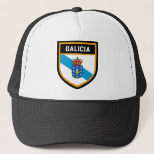Galicia flagga truckerkeps