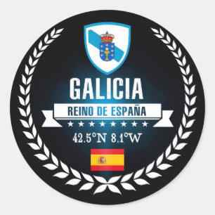 Galicia Runt Klistermärke